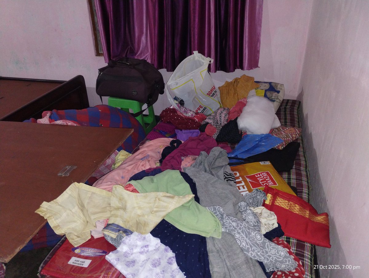 rahulbhar's tweet photo. Left my quarter in Assam Agricultural University Kahikuchi campus at around 11.45AM on 20th October 2025 for attending Kali Puja and returned in the evening on 21St just to witness this! My residence had been forcibly entered. Utensils of precious metals, DSLR camera were among https://t.co/vL3HgP0YEg