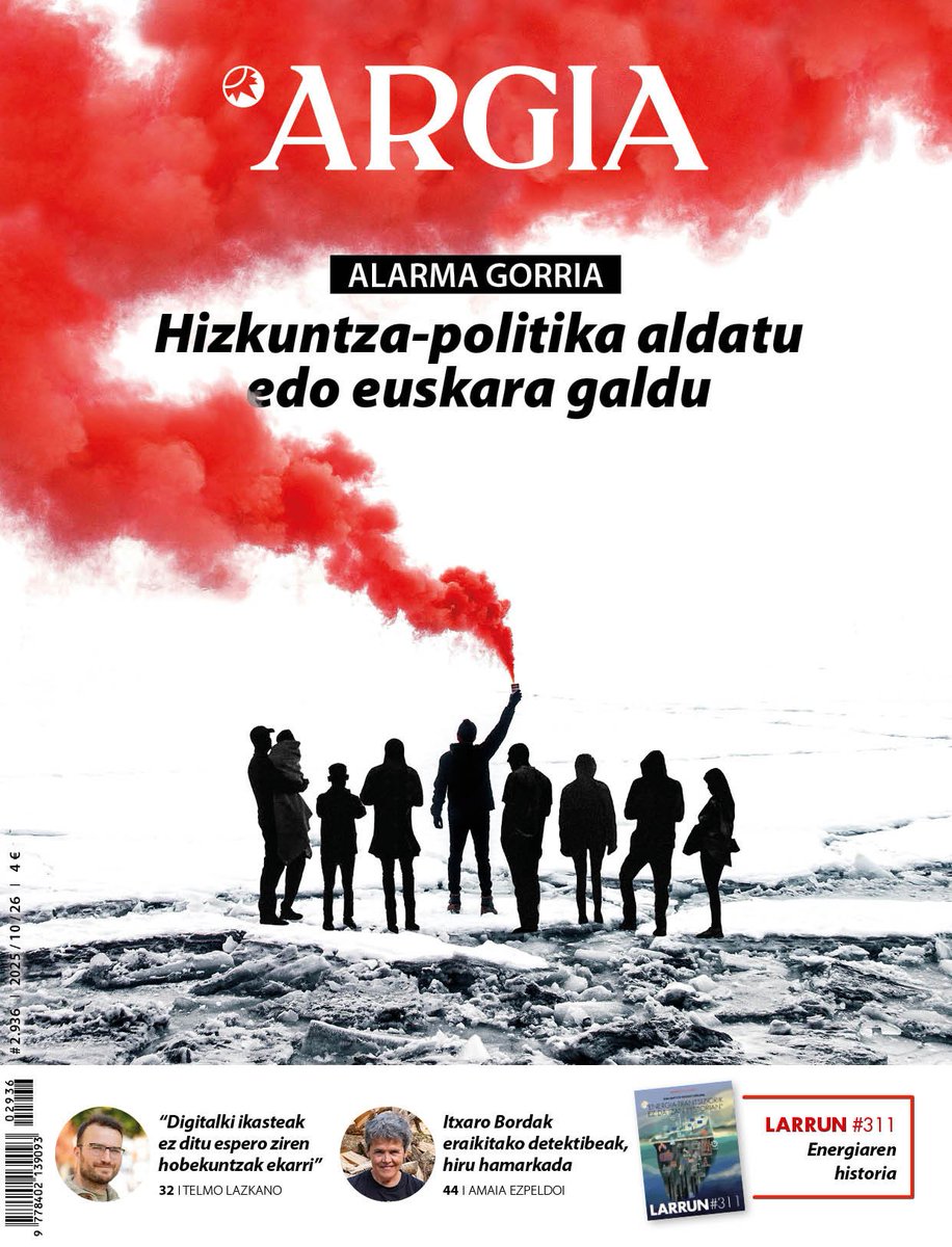 Alarma gorria:

Hizkuntza-politika aldatu edo euskara galdu

argia.eus/argia-astekari…
