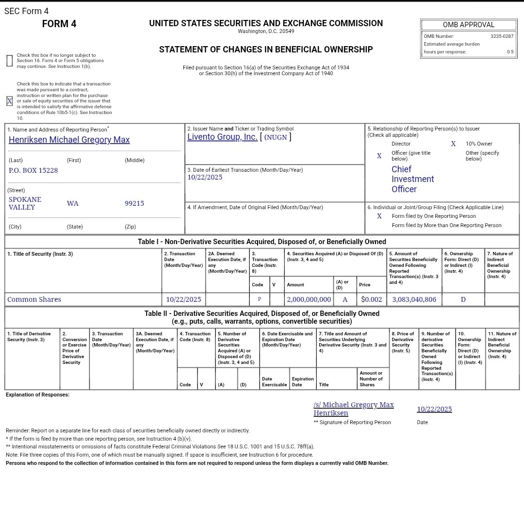 LiventoG's tweet image. Livento Group Chief Investment Officer and Lynx Capital CEO Misha Henriksen Increases Livento Group Stake to 71.6% Ownership

liventogroup.com/livento-group-…

$NUGN @LiventoG @LynxCapitalCo
@BoxoProductions @globaldotlog