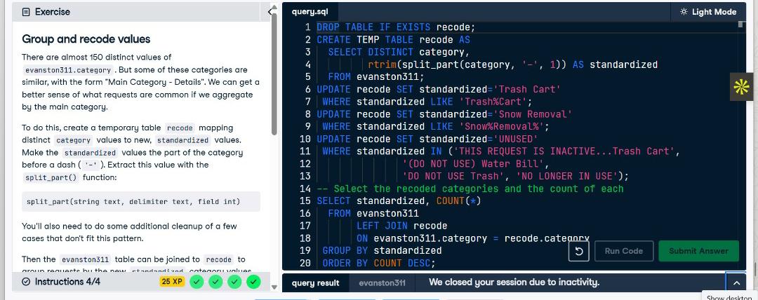 kafilat_yekeen's tweet image. Day 79 of #100DaysOfSQL
Explored categorical & unstructured text — identified character data issues, practiced splitting & concatenating text, grouping, and reordering values for cleaner analysis. Text data can be messy but insightful!
#DataAnalytics
#100DaysOfCode
