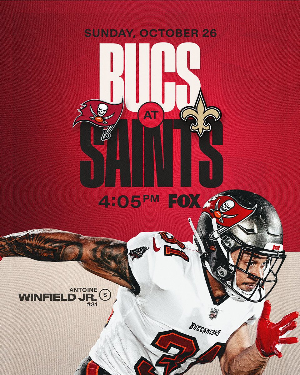 Buccaneers's tweet image. An NFC South rivalry that never gets old 🍿