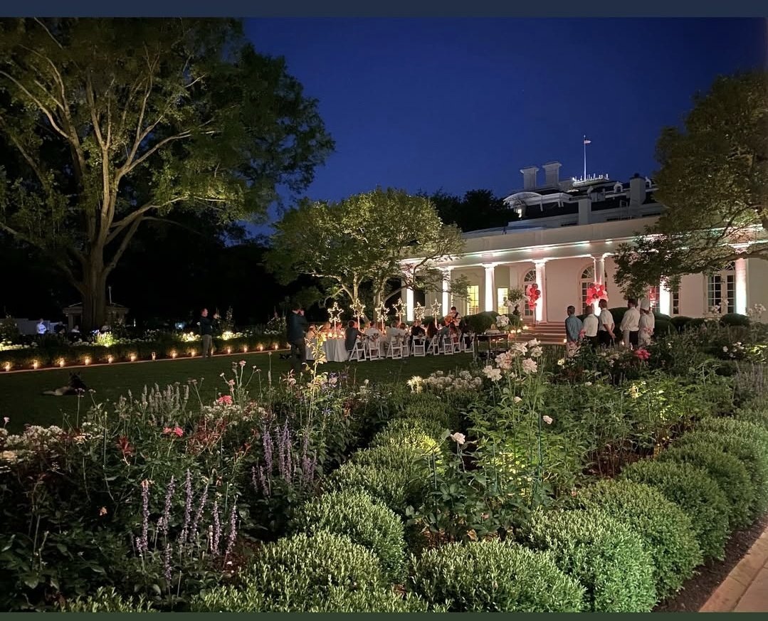 This was the Biden Rose Garden
