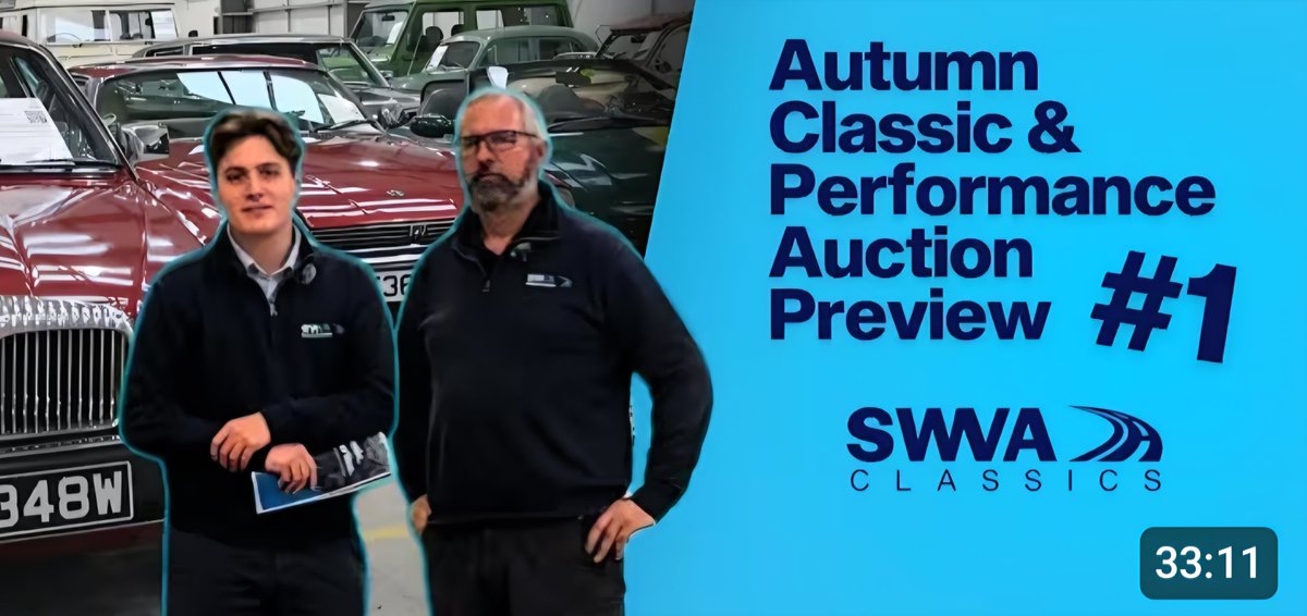 kevteetrucking's tweet image. 🔥 It’s live! Part 1 of our Autumn Classic &amp;amp; Performance Auction Preview is now up!

Join me and Owen as we walk through the first 12 of the top 24 lots going under the hammer on 30th October at SWVA.

🎥 Watch the video here 👉 youtu.be/lz1RkmvRmVk?si…

#ClassicCars #CarAuction