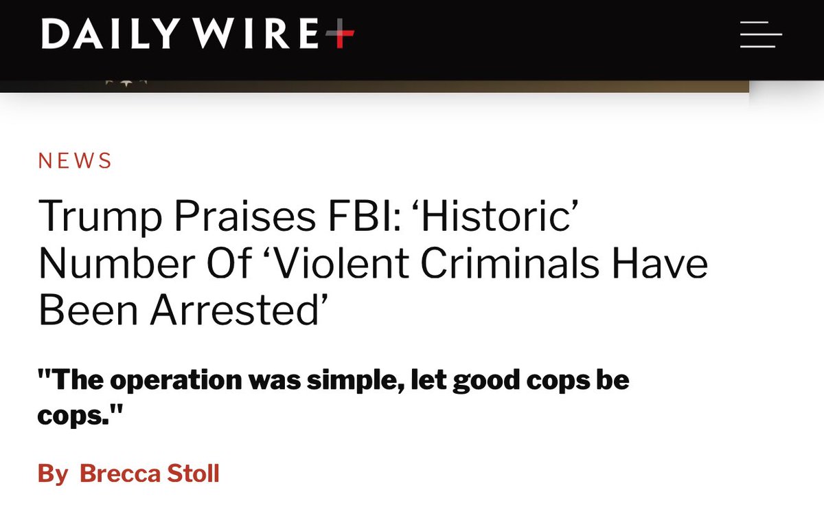 When leadership has your back, results follow.

President Trump unleashed the FBI to go after the worst of the worst, and America is safer for it.

Historic arrests. Record seizures. Lives saved.