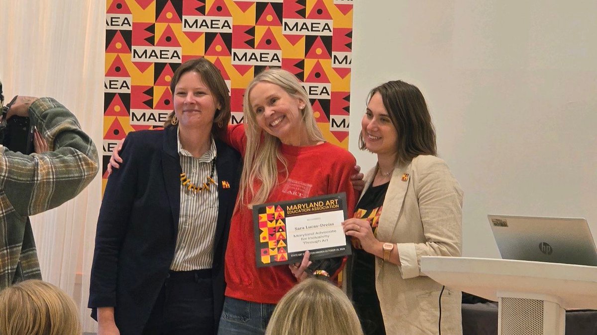 MCPS's tweet image. Several MCPS staff members were recognized at the recent Maryland Arts Education Association conference. 👀 Read to find out who: ow.ly/FmS350XgnFT