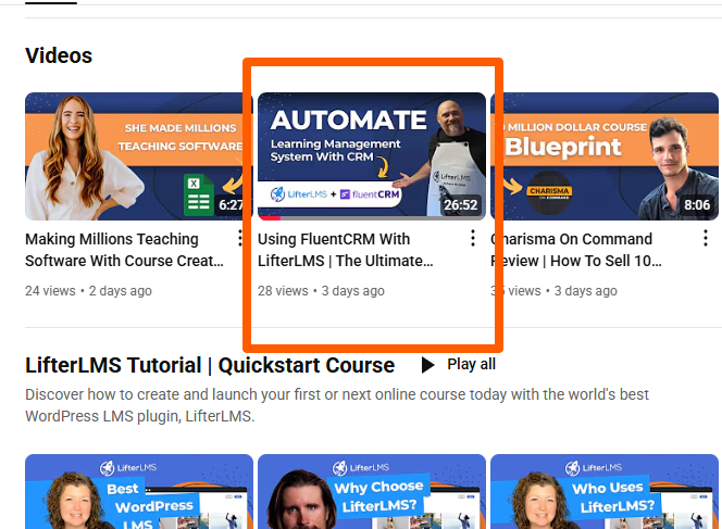 Let's cook with LifterLMS and FluentCRM -- youtube.com/watch?v=ayM4M1…