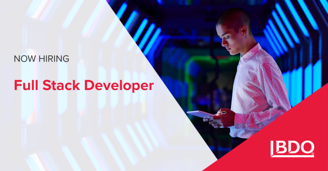 AnnaGreer3's tweet image. .@BDO_USA is looking for a Full Stack Developer to join the team. If you have a passion for technology and solutions, apply now. bdousa.com/3JlLUc1