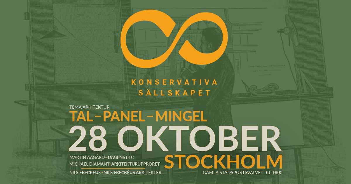 KSallskapet's tweet image. 🌆 Samtal om medborgarinflytande, stadsplanering & arkitektur
🏛️ Arkitekt Nils Freckéus om sina klassiskt ritade hus som förverkligas i allt fler kommuner
🏬 @MartinAagaard ger ett vänsterperspektiv samt debatterar med @michael_diamant 
📍 Sthlm
🕰️ 18:00 på tisdag
Anmälan ⤵️