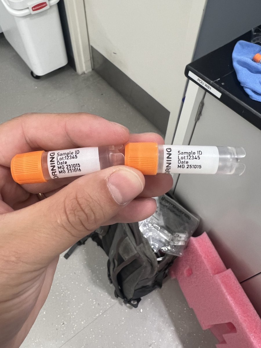 TubeWriter's tweet photo. Someone in the lab asked:
“Can you print five lines of text on a tube?”

With TubeWriter Fast Mode, you can — sample name, date, batch, initials, and more — printed directly on the tube.
No stickers. No smudges. Just clean, permanent labels.

🔗 https://t.co/fMiUr6GPuv https://t.co/CaLiJF4iax