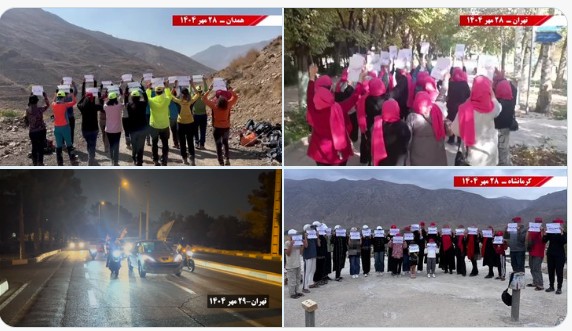منیر تژ (@maryam58614514) on Twitter photo <a href="/masoudkalani/">مسعود کلانی</a> یگانهای #کانون_شورشی در ۳۰مهر امسال غوغاکردند
یکروز خانم #مريم_رجوى گفتن باید #کانونهای_شورشی گسترش یابد و چنین شد
 پراتیک انقلابی و راهپیمایی یک یگان شورشگر موتوری در #تهران با پرچمهای «سیمرغ #زن_مقاومت_آزادی pic.x.com/VCbZEBYbM5 <a href="/masoudkalani/">مسعود کلانی</a> یگانهای #کانون_شورشی در ۳۰مهر امسال غوغاکردند
یکروز خانم #مريم_رجوى گفتن باید #کانونهای_شورشی گسترش یابد و چنین شد
 پراتیک انقلابی و راهپیمایی یک یگان شورشگر موتوری در #تهران با پرچمهای «سیمرغ #زن_مقاومت_آزادی pic.x.com/VCbZEBYbM5