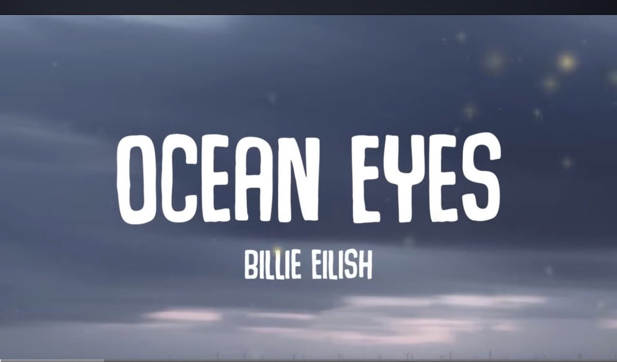 Julissa900's tweet image. Billie Eilish - Ocean Eyes (Lyrics) youtu.be/LHJ1hQPRc24?si… 

#FallingForFall
#Wednesdayvibe