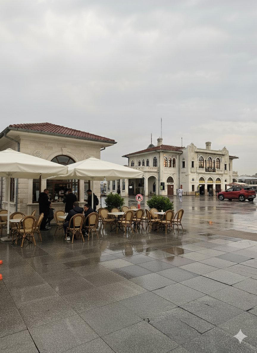 hayrettingunc's tweet photo. 🧪Gemini Deneyleri. Büfenin kamusal alanı canlı tutan özelliklerini koruyarak, mimarisiyle çevresiyle daha bütünleşen ve göze hoş görünen bir tasarım nasıl olabilirdi? https://t.co/0h7fhvZ4Lv