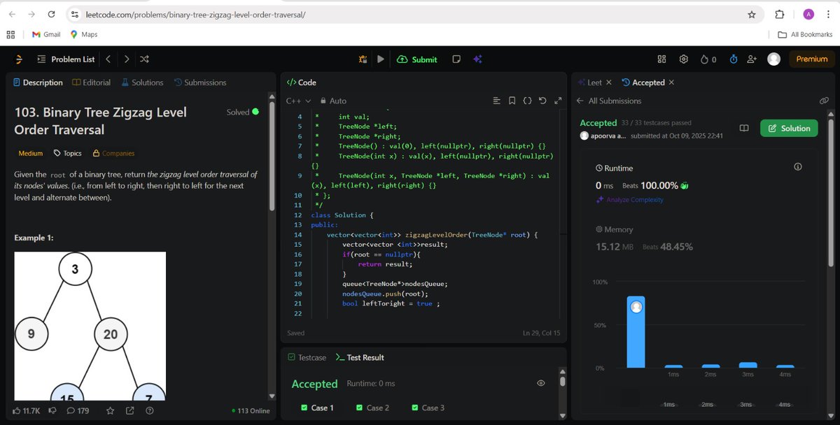 craft_withcode's tweet image. Day 43 of coding until I get a job!
✅DSA solved 2 binary tree questions .
✅ Revision some array question
✅ React js revision
#100DaysOfCode #DSA #buildinpubli #WebDevelopment
