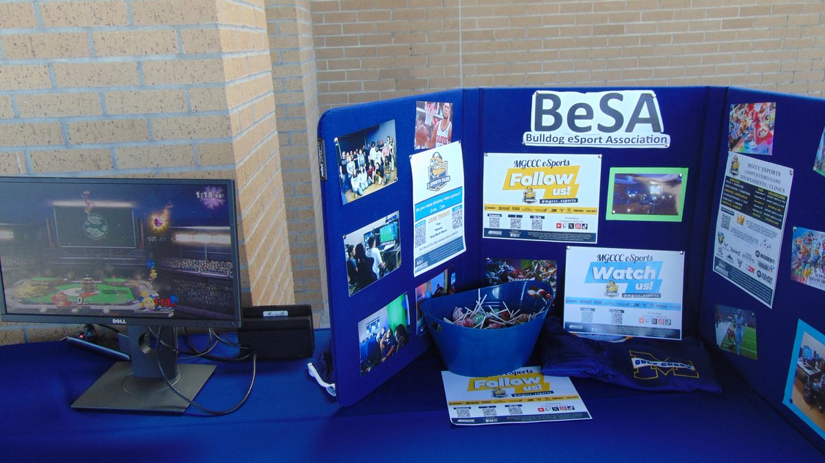 MGCCC_eSports's tweet photo. ESPORTS | Thank you to everyone who stopped by our table for Bulldog day at the Perkinston campus. We are excited to see future bulldogs at tryouts next year.
๐๐๐ถ๐ฎ
#mgcccesports #mgccc #intheblue #cometothecoast https://t.co/OyWxe9y099
