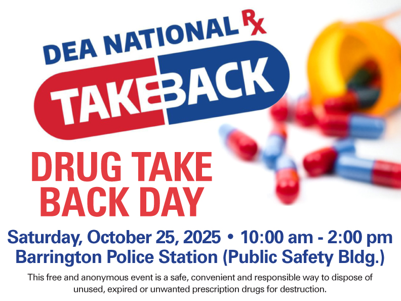 A Friendly Reminder. For more information about the #TakeBackDay initiative, visit dea.gov/takebackday