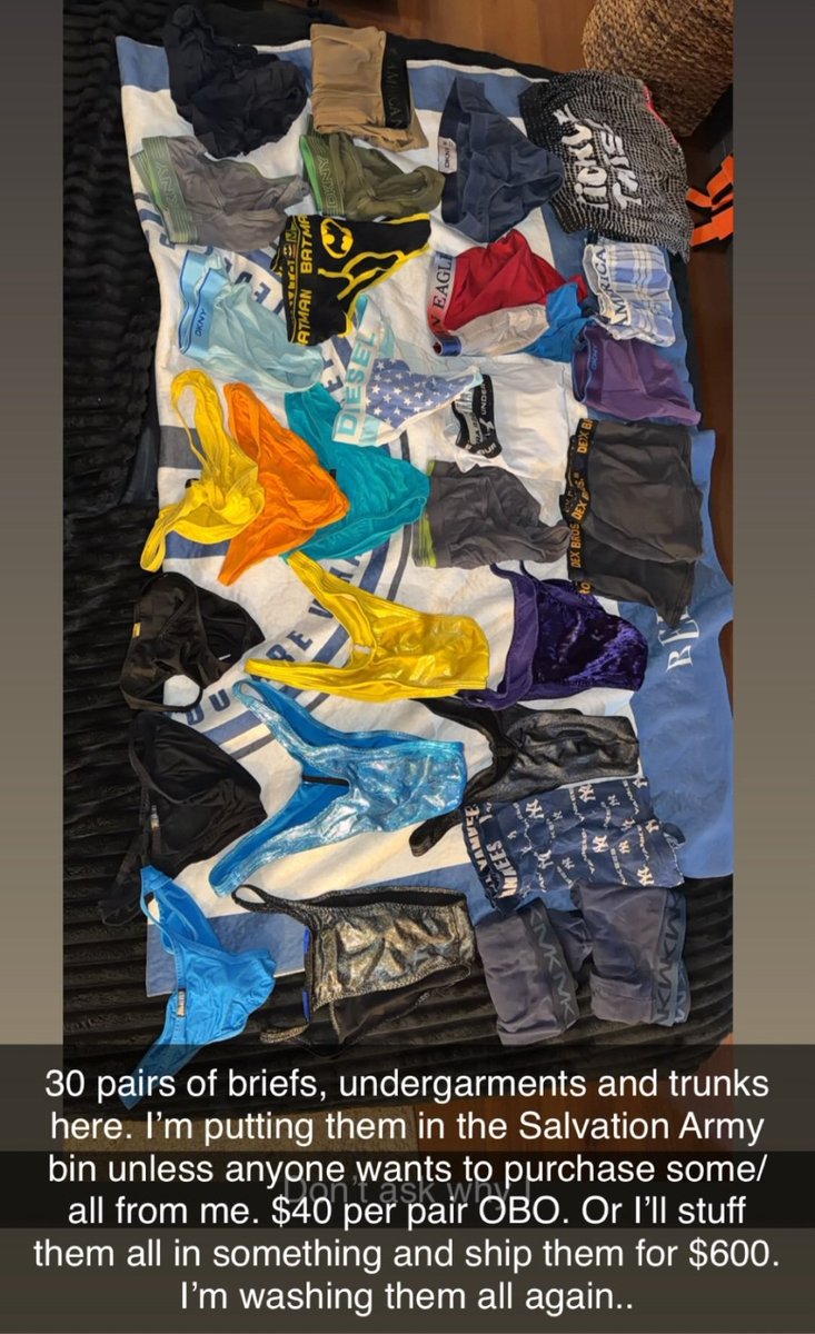 Travis Tucker - Selling Clothes, Underwear &amp; Used Trunks!!