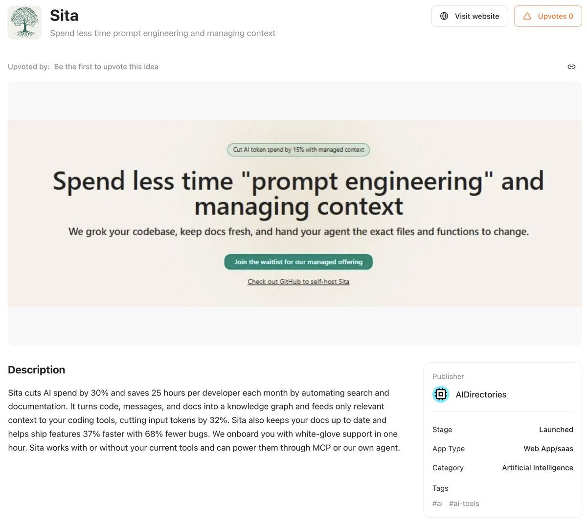 ideakilncom's tweet image. 🧠 Sita
Spend less time prompting - more time building.
⚙️ Automate search, docs & code context for your AI tools
🧩 Cut token spend by 30% and dev hours by 25/month
🚀 Ship faster with fewer bugs and fresher docs
👉 ideakiln.com/ideas/sita
#AI #DeveloperTools #buildinpublic