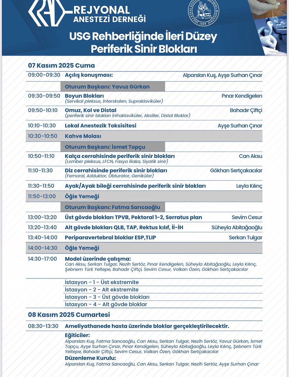 Değerli Meslektaşlarım,
Kursumuz ile ilgili detay bilgi ve kayıt için rad.org.tr sitemizi ziyaret edebilirsiniz. 
RAD Yönetim Kurulu