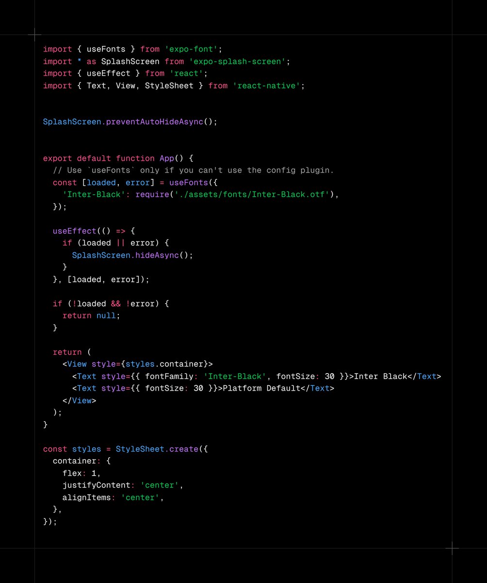 iAnujVarshney's tweet image. How do you add a custom font in your Expo React Native app (with splash screen handling)?
#ReactNative #Expo #MobileDev #MERNStack #LearnInPublic #UIDesign