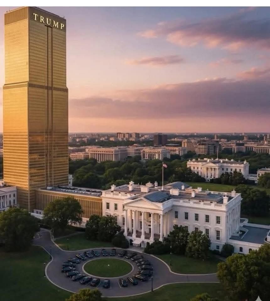 Hikergirl84's tweet image. I just received these illustrations for the East Wing of The White House. 
Trump is definitely leaving his mark.