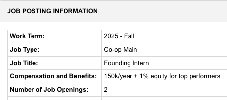 hiring founding interns <a href="/instinct_inc/">instinct©</a>

we believe interns r undervalued in startups

150k + 1%, in person sf

serious replies only