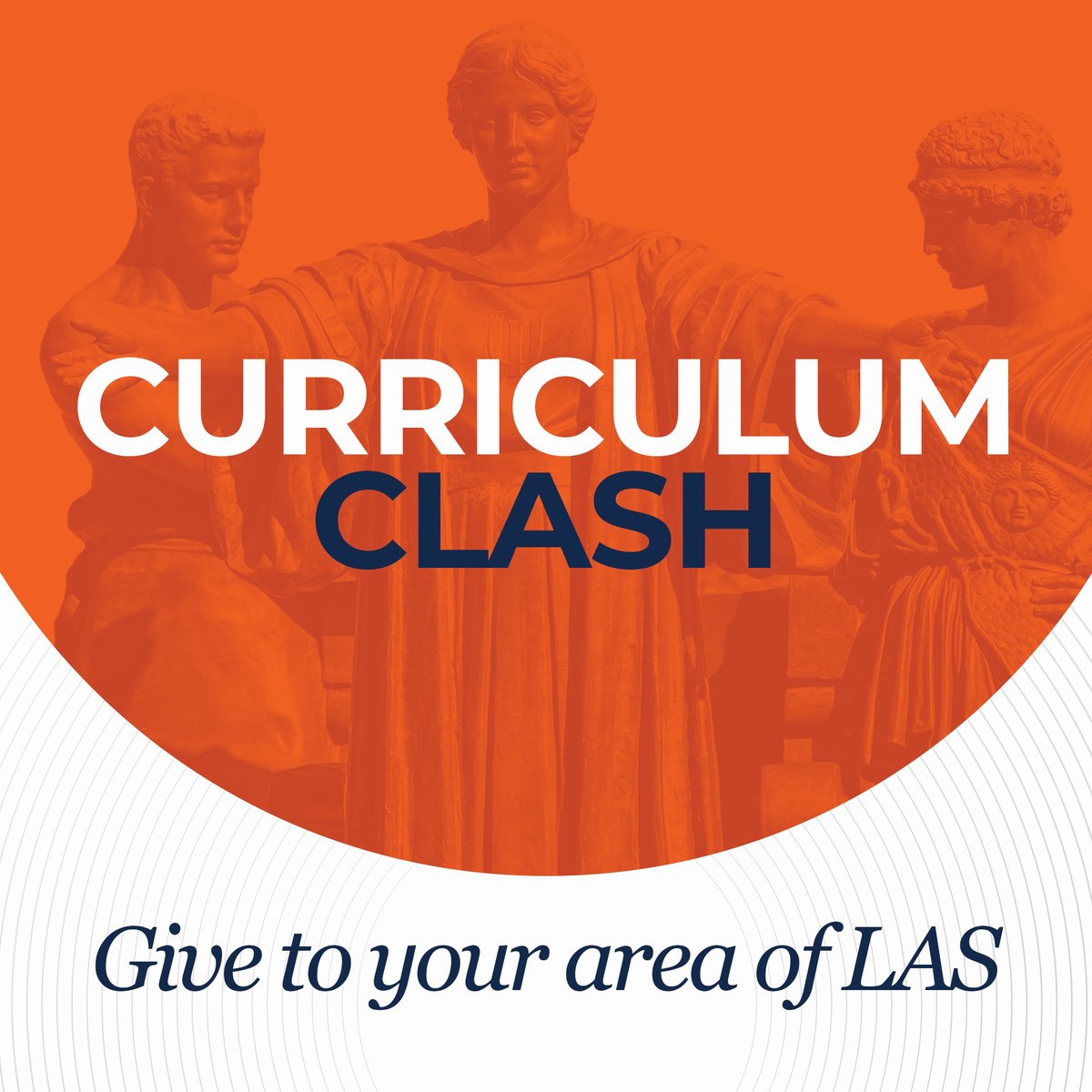 Show your love for your area of LAS by participating in Curriculum Clash! 

Make a gift at go.las.illinois.edu/dayofgiving, select your curriculum under "competitions," and then comment your major and the fund you're supporting below ⬇️