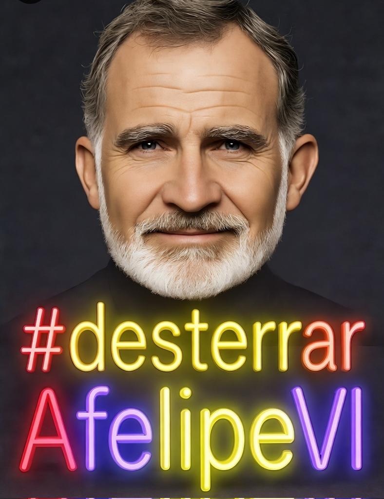 LfilodelabrechA's tweet image. #desterrarAFelipeVI voy a poner un hilo de carteleria del hastag. Diganme cual les gusta mas y compartan por sus muros los que quieran, no es r0bar, es compartir.