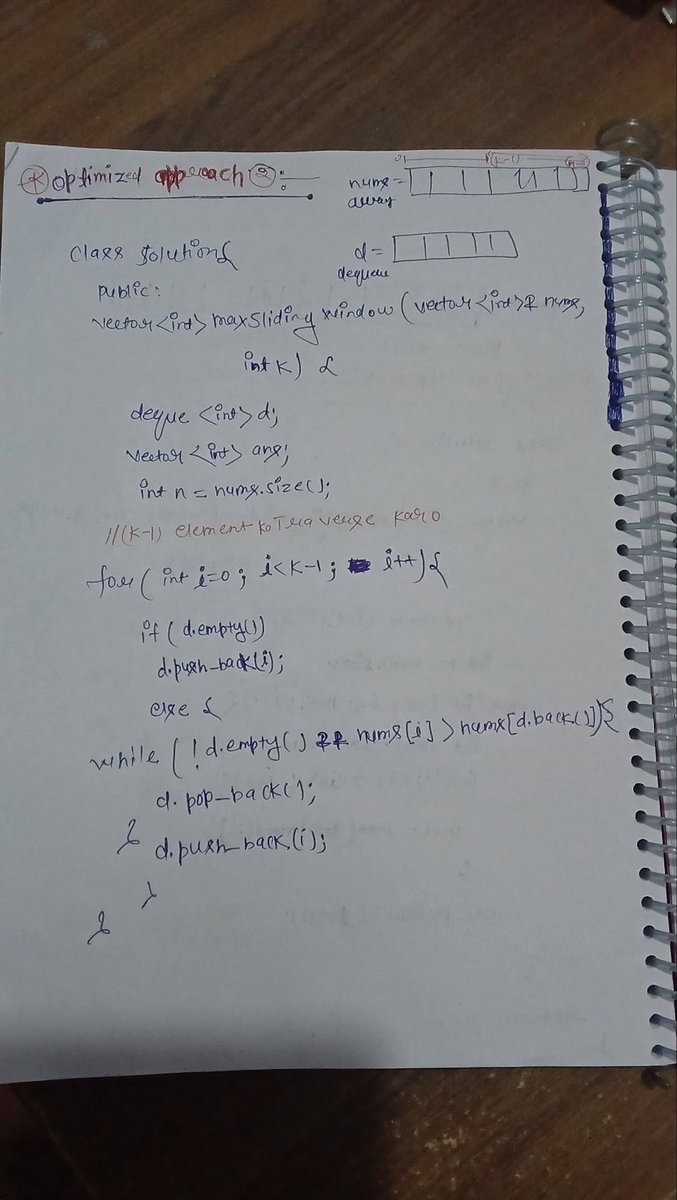 programmersatya's tweet image. 💡 Day 17 of #100DaysOfDSA
✅ Sliding window maximum
✅ Minimum number of K
I’m currently learning Data Structures & Algorithms in C++ from the CoderArmy YouTube channel with Rohit Negi brother — an amazing mentor .
#100DaysOfCode #DSA