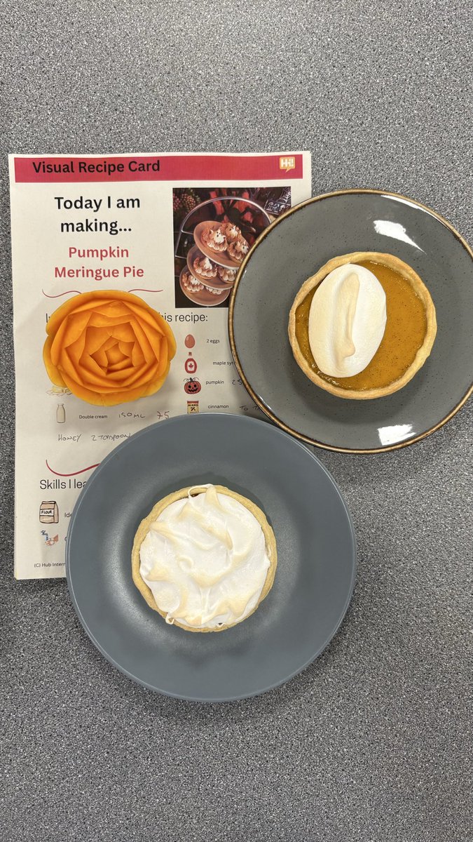 zoltanGLA's tweet photo. Our @AshtonSecondary students did an amazing job today making their pumpkin pies. They made the pastry, the filling and meringue. 
@Hub_Internation https://t.co/oOHfBPBCBe