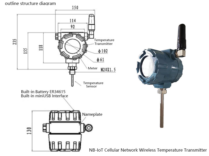xiodng250196's tweet image. Intelligent temperature monitoring with alarm thresholds for oilfield applications. IP68 rated, explosion-proof design. Customizable parameters &amp;amp; clear LED/LCD indicators. Adjustable mounting for easy installation. #SmartSensor #ProcessControl
