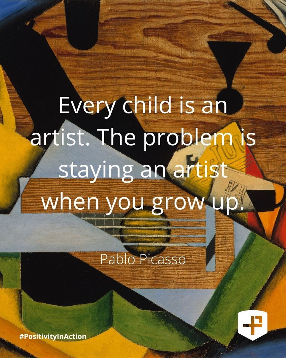 "Every child is an artist. The problem is staying an artist when you grow up."
- Pablo Picasso
#PositivityInAction