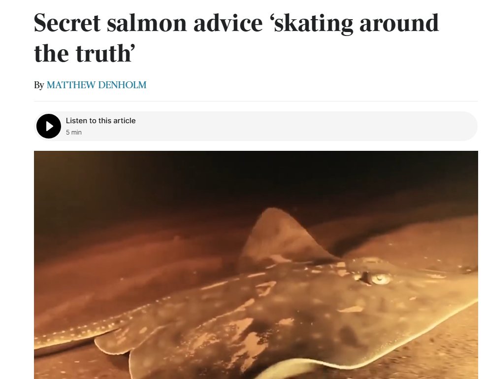 Salmon advice ‘skating around truth’ theaustralian.com.au/nation/secret-… via <a href="/australian/">The Australian</a> #salmonfarms #threatenedspecies #TWWHA #auspol #politas #MacquarieHarbour