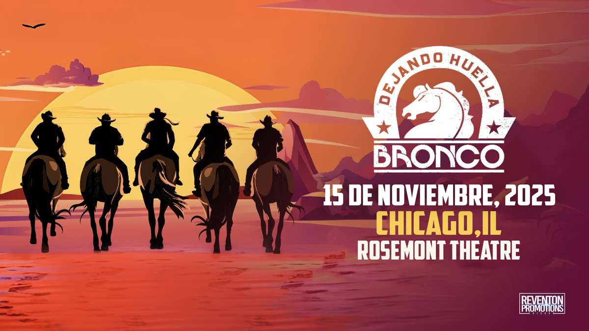 Bronco brings the Dejando Huella Tour to the Rosemont Theatre on Saturday, Nov 15! 🤠🎶 Get ready for a night of norteño power and unforgettable memories! 🐴 #BroncoEnVivo #RosemontTheatre #DejandoHuellaTour