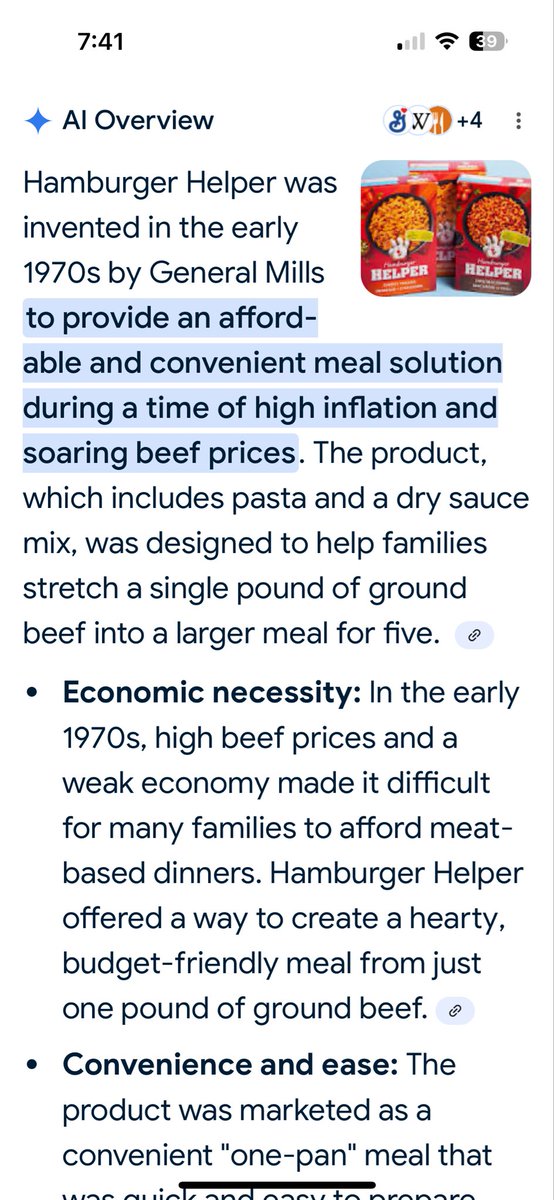 Anyone remember why Hamburger Helper was invented?