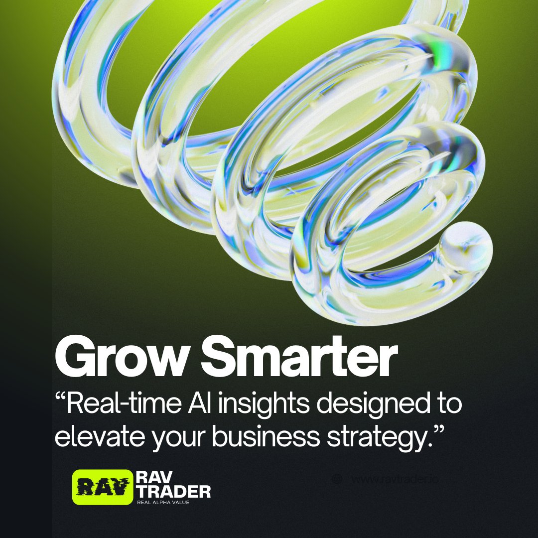 RAVTrader_IO's tweet image. 📈 Grow Smarter with RAV.
Unlock real-time AI insights that redefine your trading and business strategy.
Stay ahead. Always. ⚡

#RAVTrader #AITrading #SmartGrowth #CryptoInnovation