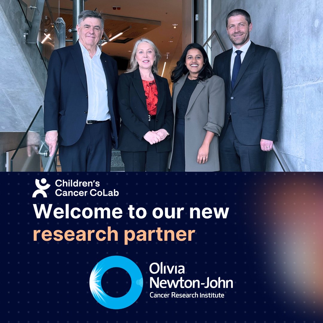 Children's Cancer CoLab (@cccolab) on Twitter photo We welcome Olivia Newton-John Cancer Research Institute as Children's Cancer CoLabโs 9th research partner: 
cccolab.org.au/news-stories/oโฆ
<a href="/ONJCRI/">ONJ Cancer Research Institute</a> <a href="/PeterMacCC/">Peter Mac Cancer Centre</a> <a href="/MCRI_for_kids/">Murdoch Children's Research Institute (MCRI)</a> <a href="/WEHI_research/">WEHI (Walter and Eliza Hall Institute)</a> <a href="/MonashUni/">Monash University</a> <a href="/RCHMelbourne/">The Royal Children's Hospital, Melbourne</a> <a href="/UniMelb/">University of Melbourne</a> <a href="/Monash_FMNHS/">Monash Medicine, Nursing and Health Sciences</a> 
#ChildhoodCancer #Leukaemia #ChildrensCancer We welcome Olivia Newton-John Cancer Research Institute as Children's Cancer CoLabโs 9th research partner: 
cccolab.org.au/news-stories/oโฆ
<a href="/ONJCRI/">ONJ Cancer Research Institute</a> <a href="/PeterMacCC/">Peter Mac Cancer Centre</a> <a href="/MCRI_for_kids/">Murdoch Children's Research Institute (MCRI)</a> <a href="/WEHI_research/">WEHI (Walter and Eliza Hall Institute)</a> <a href="/MonashUni/">Monash University</a> <a href="/RCHMelbourne/">The Royal Children's Hospital, Melbourne</a> <a href="/UniMelb/">University of Melbourne</a> <a href="/Monash_FMNHS/">Monash Medicine, Nursing and Health Sciences</a> 
#ChildhoodCancer #Leukaemia #ChildrensCancer