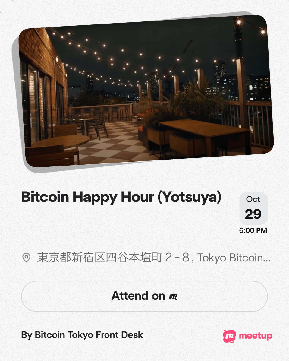 Bitcoin Tokyo Front Desk tweet media
