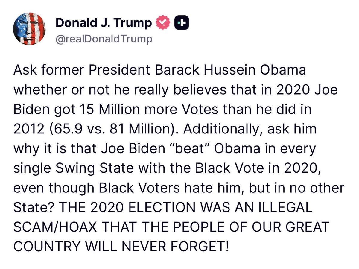 BREAKING 🚨 President Trump stuns America by EXPOSING Joe Biden telling people to ask Obama how Joe Biden got more of the Black vote than him

ABSOLUTE MIC DROP 🔥
