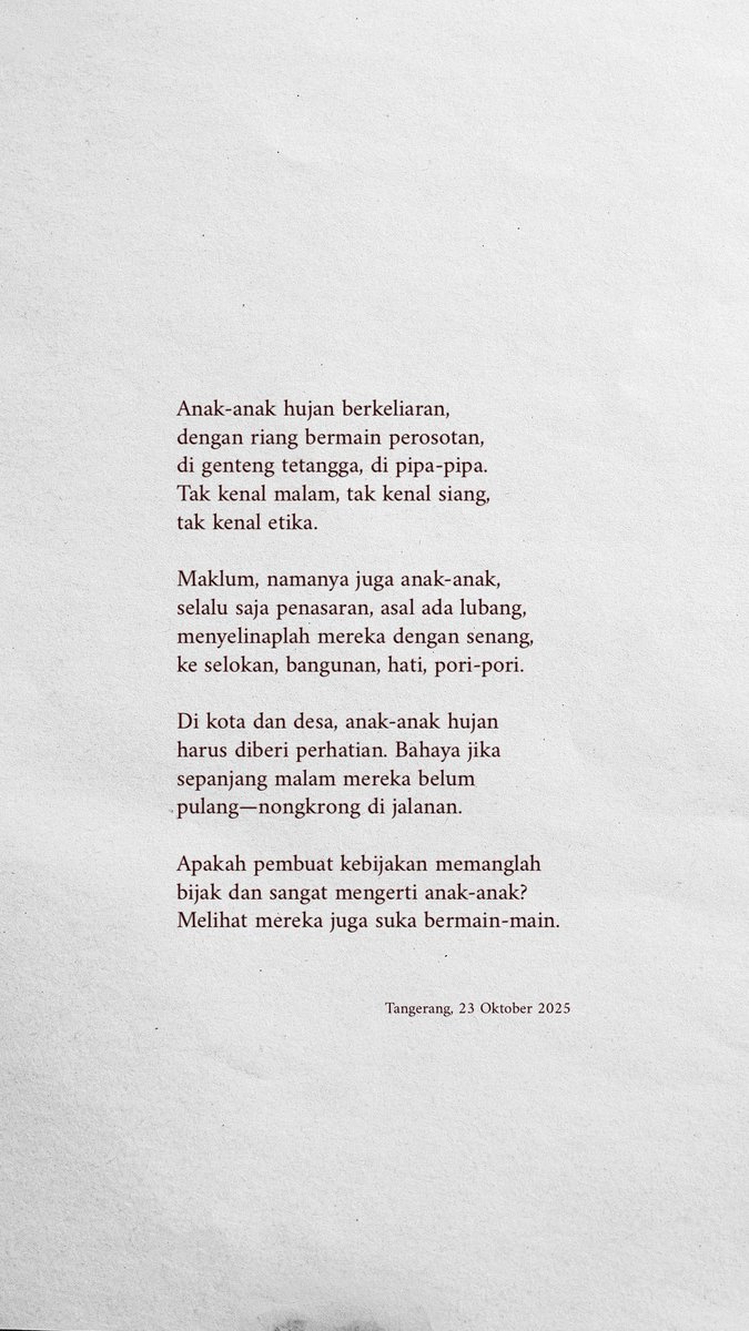 Anak-anak hujan 🌧