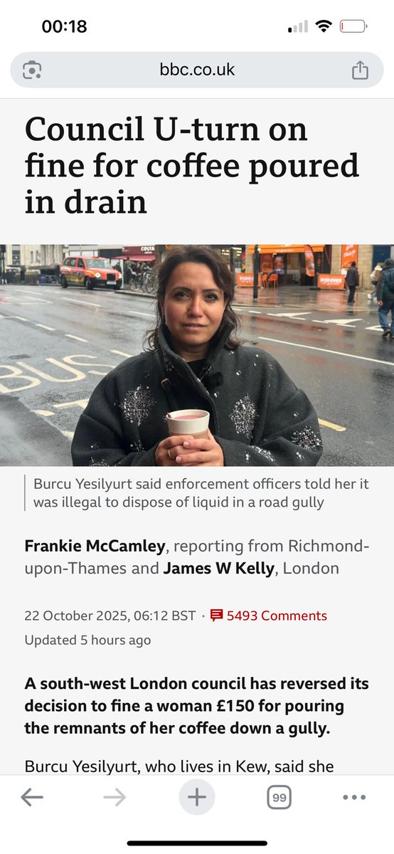 Left, out of control sewage discharges in to our rivers today

Right, a young lady in London stopped and fined under section 33 of Environment Protection Act 1990 by 3 enforcement officers for pouring the remnants of her coffee cup in a drain
<a href="/Feargal_Sharkey/">Feargal Sharkey</a>