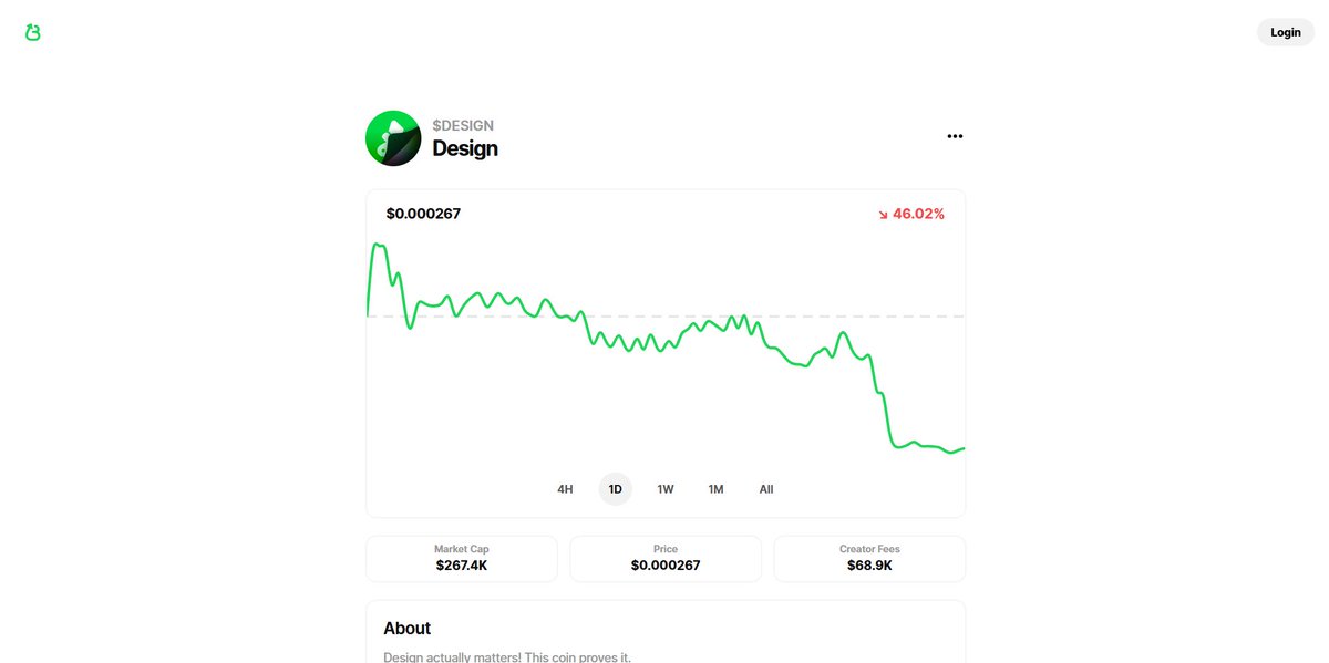 $DESIGN have change the logo on believe  If you look closely at the logo, it looks like a page turning, and something is hiding behind the design logo. The creator of the design, <a href="/iamnalimov/">Ilia Nalimov</a>, never leaves anything to chance he didn’t do that for no reason. Bullish.