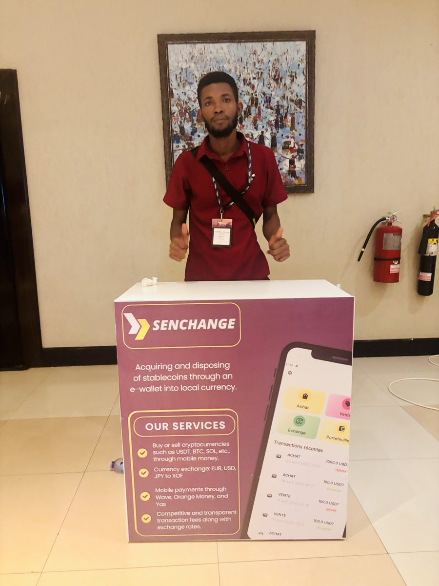 0xWeb3DevRel's tweet image. 🇬🇭 What an experience at the @AfriFintech Accra 2025!
With @SenchangeApp, we were proud to be the only Francophone fintech selected among 35 startups to pitch on stage. 🎤✨
A true moment of pride for the Francophone fintech ecosystem.
#AFTSAccra2025 #Fintech #FrancophoneAfrica