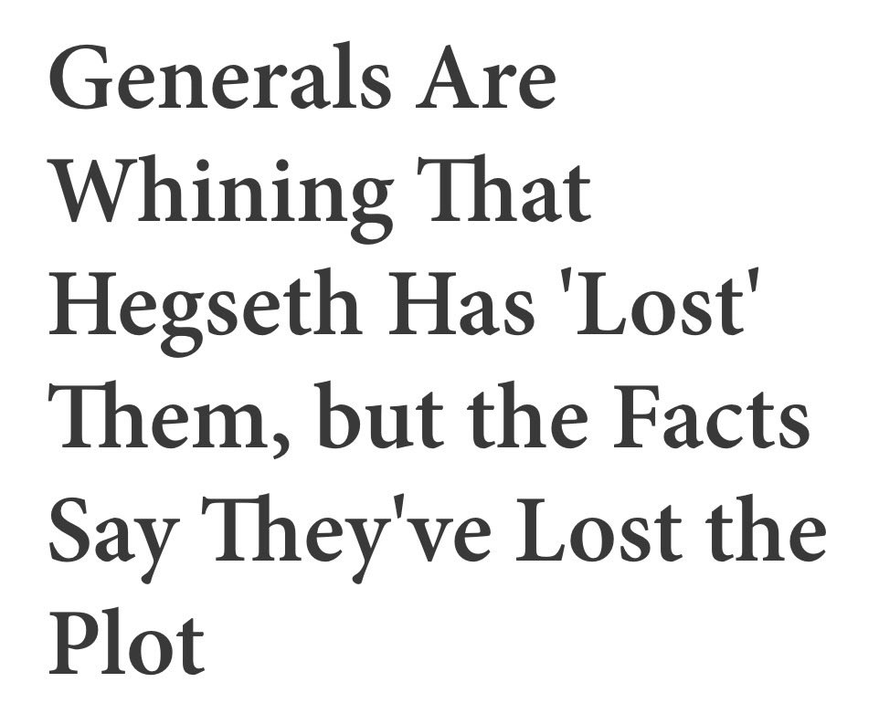It’s important to note that the sources for this information against the Secretary of War, Pete Hegseth, are anonymous. Cowards don’t give their names. Why not? Because they’re lying. 

I tried looking up Hegseth’s military career. Guess what you can’t find on Wikipedia, it’s