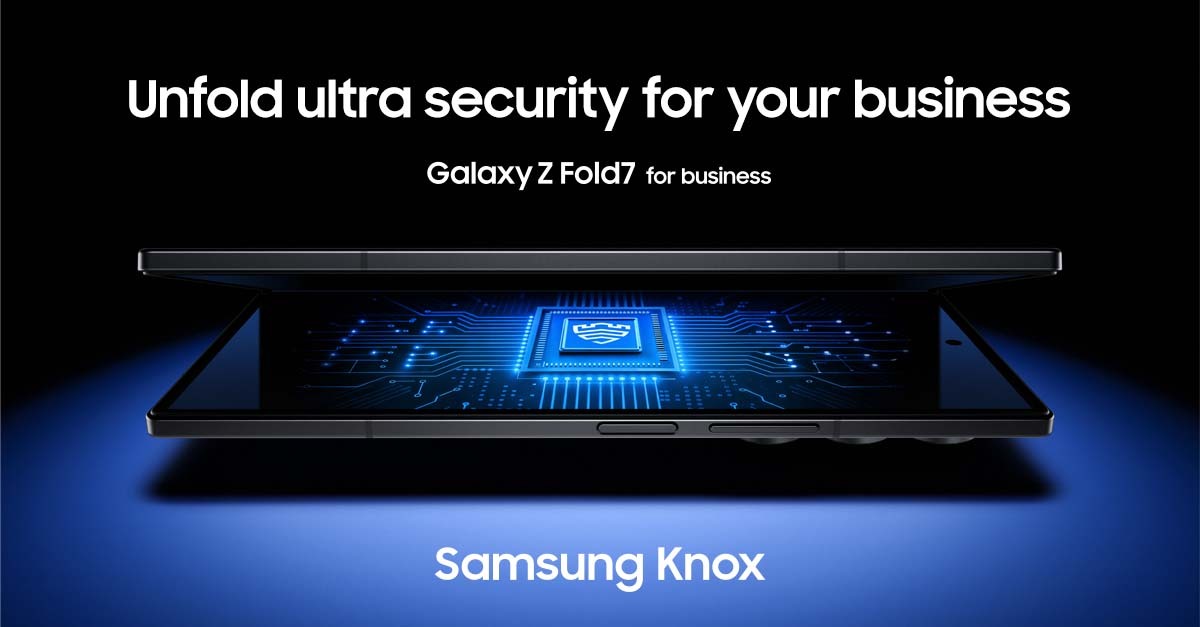 SamsungBizUSA's tweet image. #AI is fueling both sides of #MobileSecurity: smarter phishing lures for attackers and faster threat detection for defenders. See how Samsung Knox + #SamsungGalaxy foldables help businesses stay ahead of the curve: smsng.us/MobileSecurity