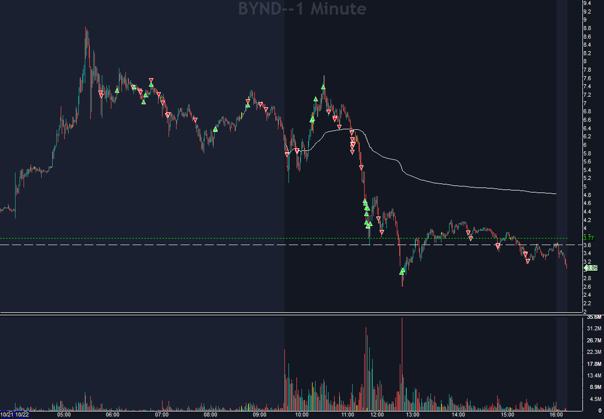 Valckrie's tweet photo. $BYND obviously the main trade of today 1) position hold willing to swing and 2) more actively managed spots https://t.co/5WAO0Dc3WJ