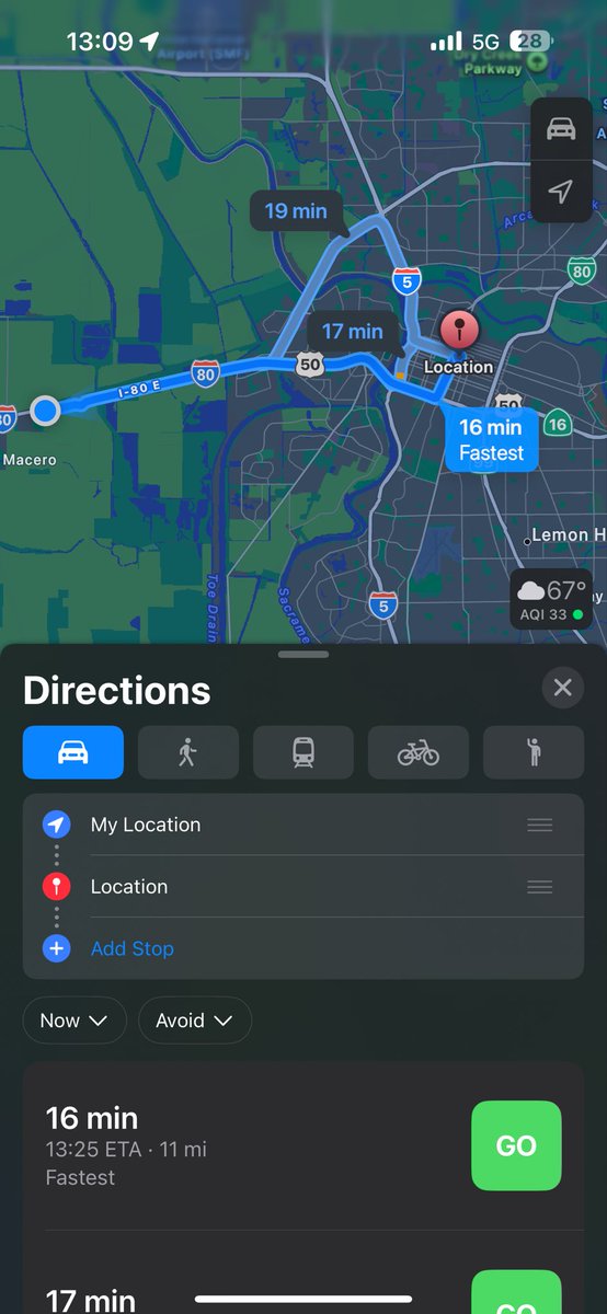 kusick_'s tweet image. “We’ll be there in about 30 min” 

This is taken within the same minute going to the same location 

IF YOU USE GOOGLE MAPS FUCK YOU