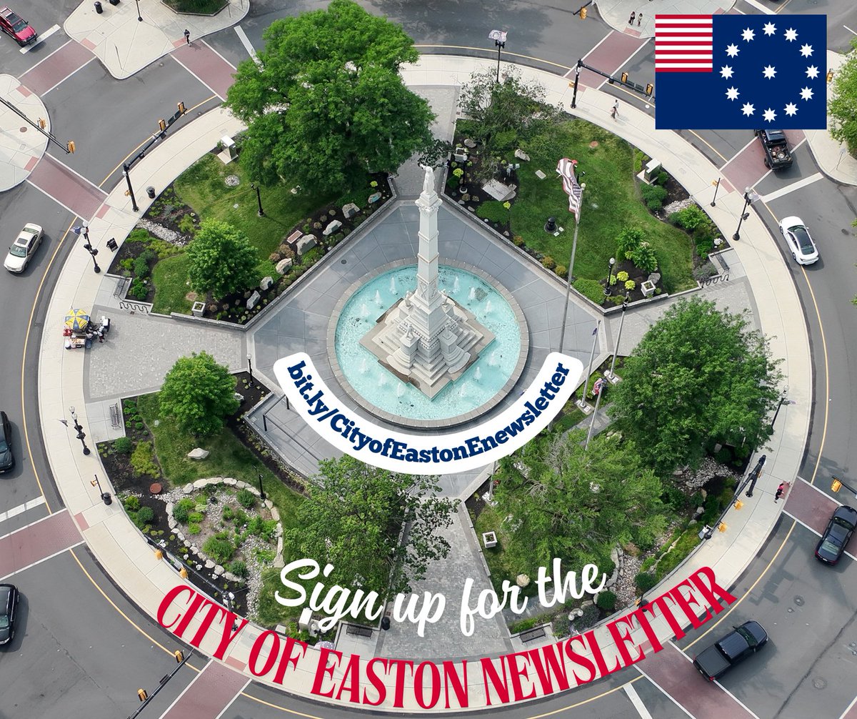 If you 💗 #eastonpa, then you'll want to receive the official #cityofeastonpa enewsletter in your inbox each month. Sign up here: bit.ly/CityofEastonEn…