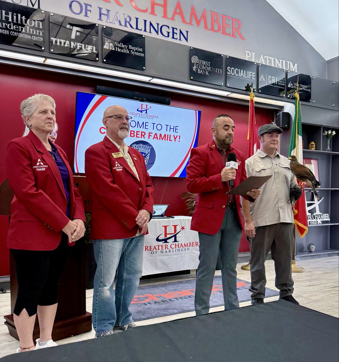SG_Falconry's tweet image. I am very thankful to The Greater Chamber of Harlingen for a wonderful ribbon cutting celebration last week! 

#falconry #birdcontrol #business #smallbusiness #smallbusinessownerlife #businesses #businessowner #harrishawk