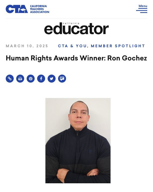 Libs of TikTok (@libsoftiktok) on Twitter photo OMG. The anti-ICE protestor who threatened ICE in LA has been identified as Ron Gochez, a teacher at <a href="/MayaAngelouCHS/">Dr. Maya Angelou Community High School</a>.
Gochez was also awarded the "human rights award" by the California Teachers Association.
This teacher, who is paid by YOUR tax dollars, is out threatening the OMG. The anti-ICE protestor who threatened ICE in LA has been identified as Ron Gochez, a teacher at <a href="/MayaAngelouCHS/">Dr. Maya Angelou Community High School</a>.
Gochez was also awarded the "human rights award" by the California Teachers Association.
This teacher, who is paid by YOUR tax dollars, is out threatening the