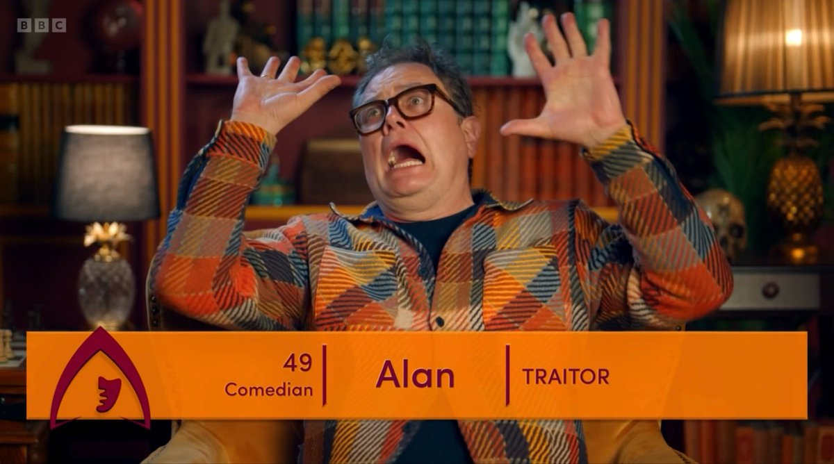 CamNiblett1's tweet photo. If you told me that this guy would be the best traitor of the series I’d call you utter crazy

Masterclass
 #CelebrityTraitors https://t.co/58FDl4fAZx